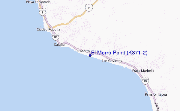 mapa de ubicación de El Morro Point (K371/2)