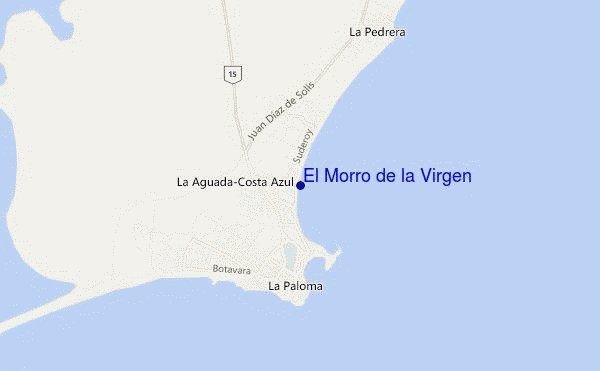 mapa de ubicación de El Morro de la Virgen
