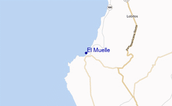 mapa de ubicación de El Muelle