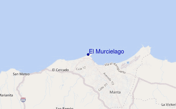 mapa de ubicación de El Murcielago