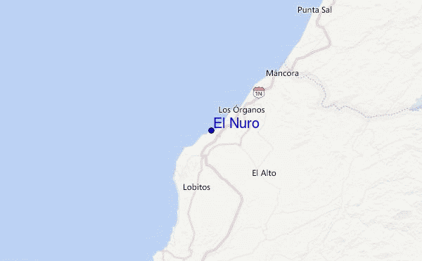 El Ñuro Location Map