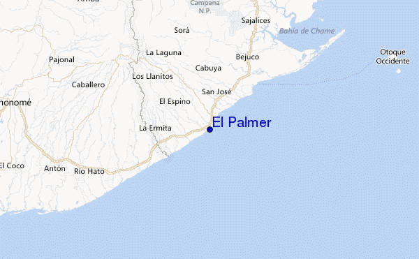 El Palmer Location Map