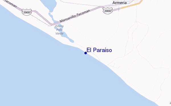 mapa de ubicación de El Paraiso
