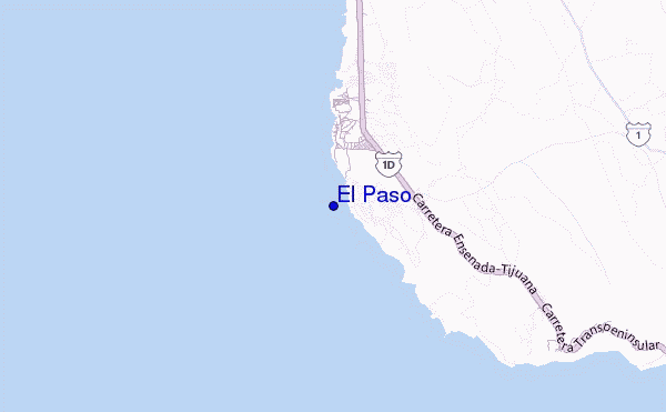 mapa de ubicación de El Paso