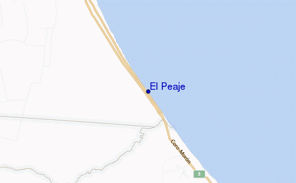 mapa de ubicación de El Peaje