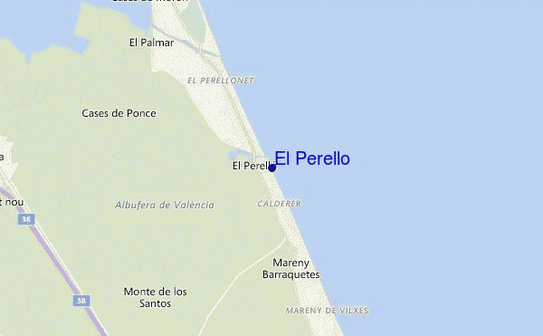 mapa de ubicación de El Perello