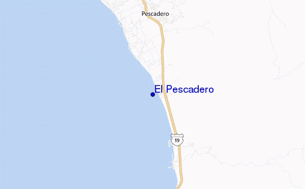 mapa de ubicación de El Pescadero