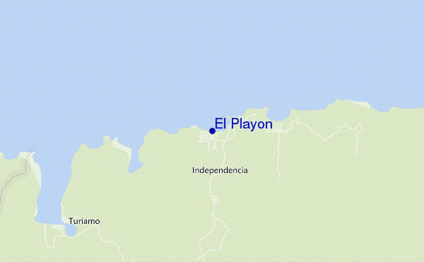 mapa de ubicación de El Playon