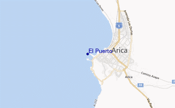 mapa de ubicación de El Puerto