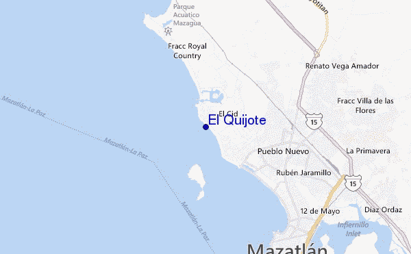 mapa de ubicación de El Quijote