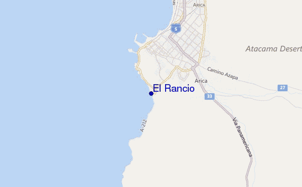 mapa de ubicación de El Rancio