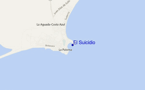 mapa de ubicación de El Suicidio