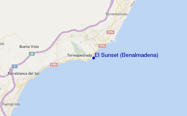 mapa de ubicación de El Sunset (Benalmádena)