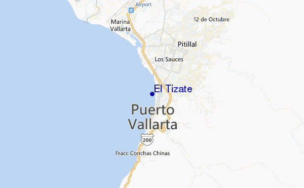 mapa de ubicación de El Tizate