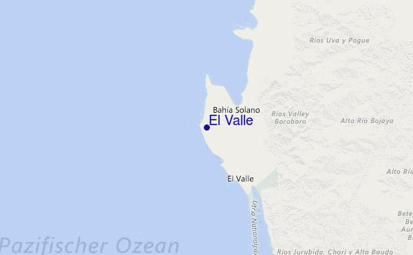 El Valle Location Map