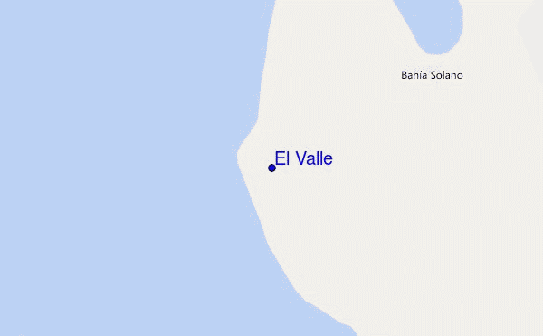 mapa de ubicación de El Valle