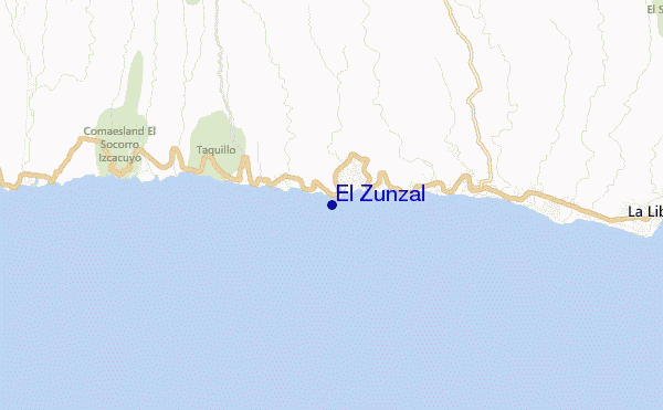 mapa de ubicación de El Zunzal