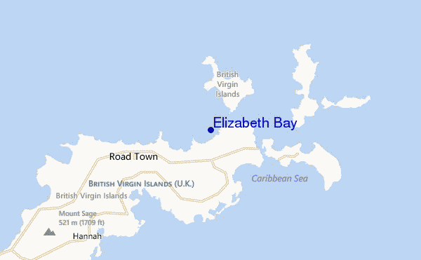 mapa de ubicación de Elizabeth Bay