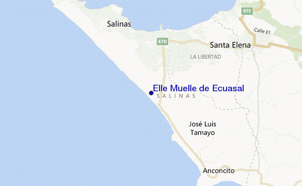 mapa de ubicación de Elle Muelle de Ecuasal