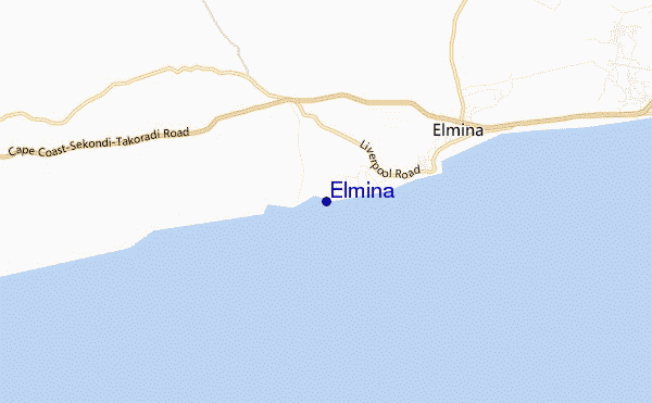 mapa de ubicación de Elmina
