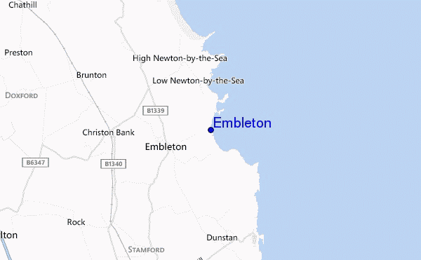 mapa de ubicación de Embleton