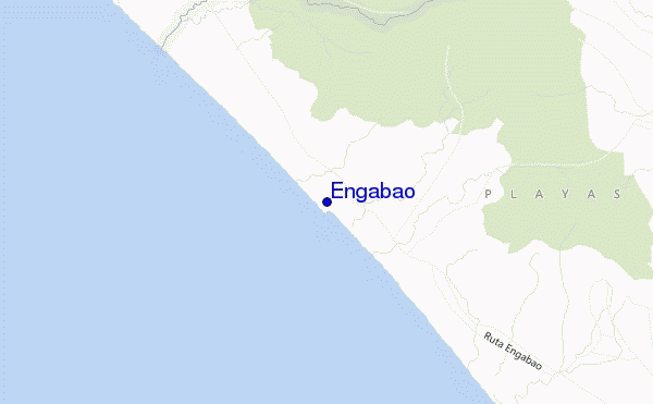mapa de ubicación de Engabao