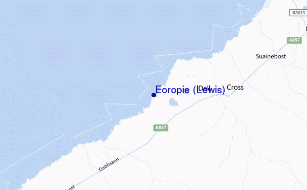 mapa de ubicación de Eoropie (Lewis)