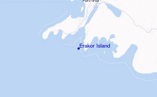 mapa de ubicación de Erakor Island