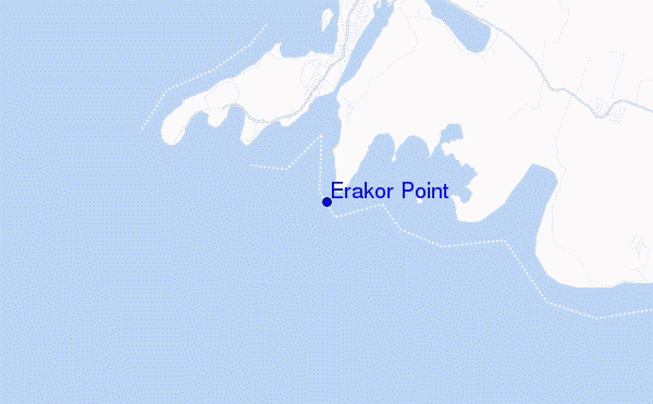 mapa de ubicación de Erakor Point