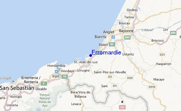 Erromardie Location Map