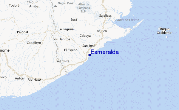 Esmeralda Location Map