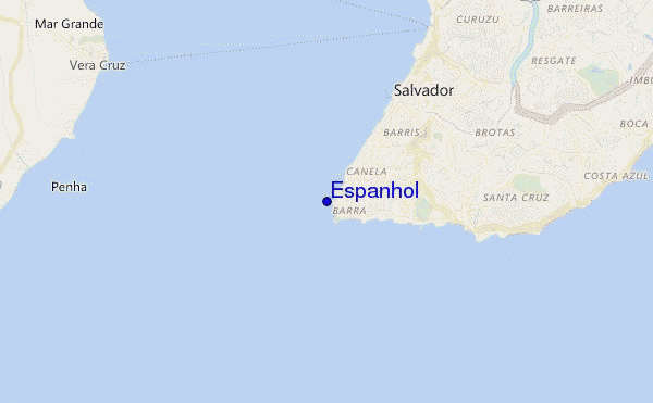 mapa de ubicación de Espanhol