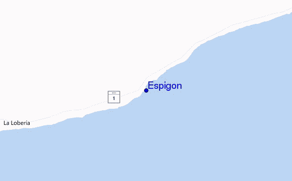 mapa de ubicación de Espigon