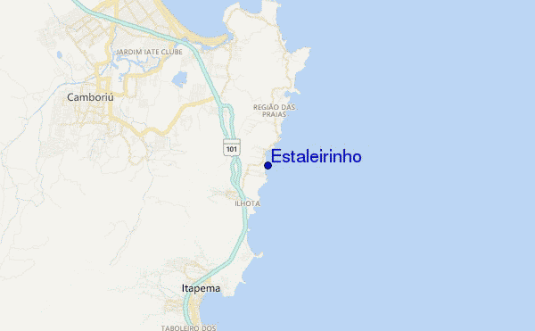 mapa de ubicación de Estaleirinho