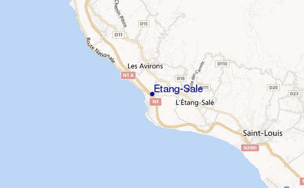 mapa de ubicación de Etang-Sale