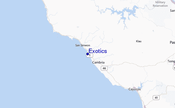 Exotics Location Map