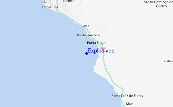 Explosivos Location Map