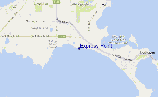 mapa de ubicación de Express Point