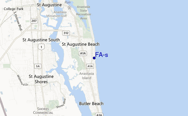 mapa de ubicación de FA's