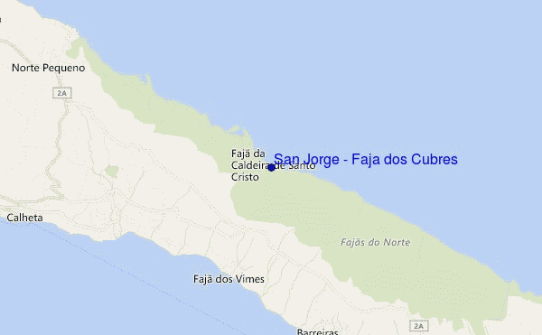 mapa de ubicación de San Jorge - Faja dos Cubres