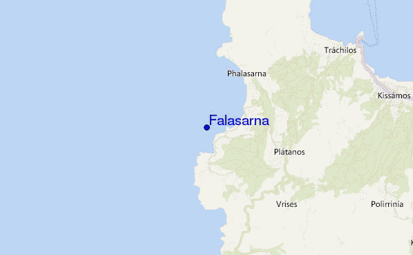 mapa de ubicación de Falasarna