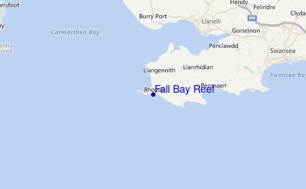 Fall Bay Reef Location Map