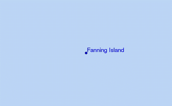 mapa de ubicación de English Channel Left (Fanning Island)