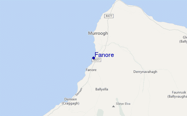 mapa de ubicación de Fanore