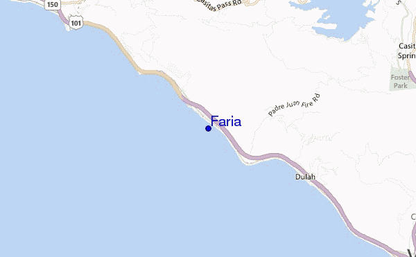 mapa de ubicación de Faria