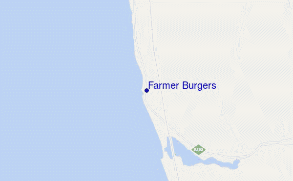 mapa de ubicación de Farmer Burgers