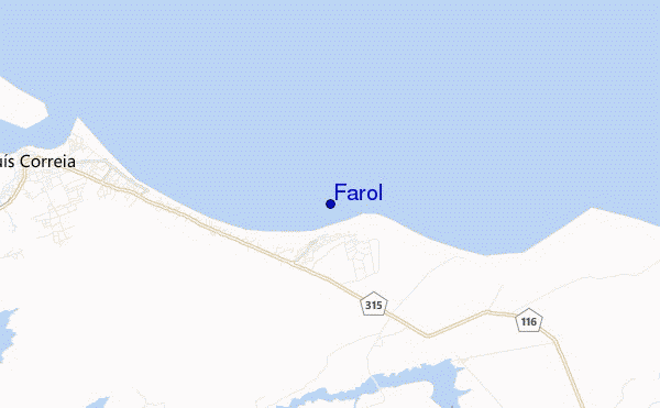 mapa de ubicación de Farol