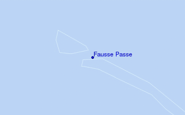 mapa de ubicación de Fausse Passe