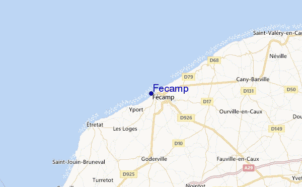 Fecamp Location Map