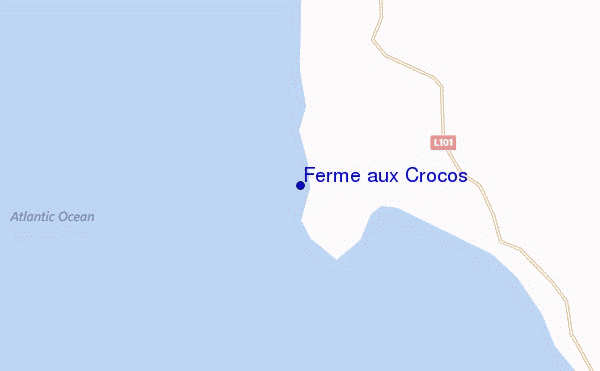 mapa de ubicación de Ferme aux Crocos